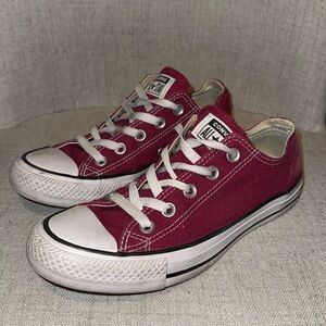 Maroon Low Top Converse